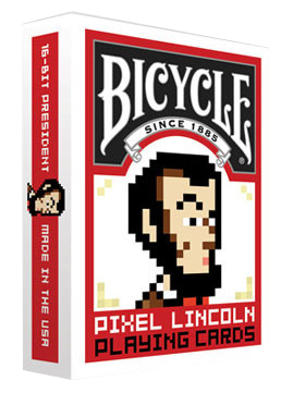 Pixel Lincoln: Bicycle Playing Cards