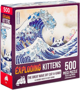 Puzzle - Exploding Kittens - Great Wave Off Catagawa (500 Pieces)