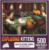 Puzzle - Exploding Kittens - Cats Playing Craps (500 Pieces)