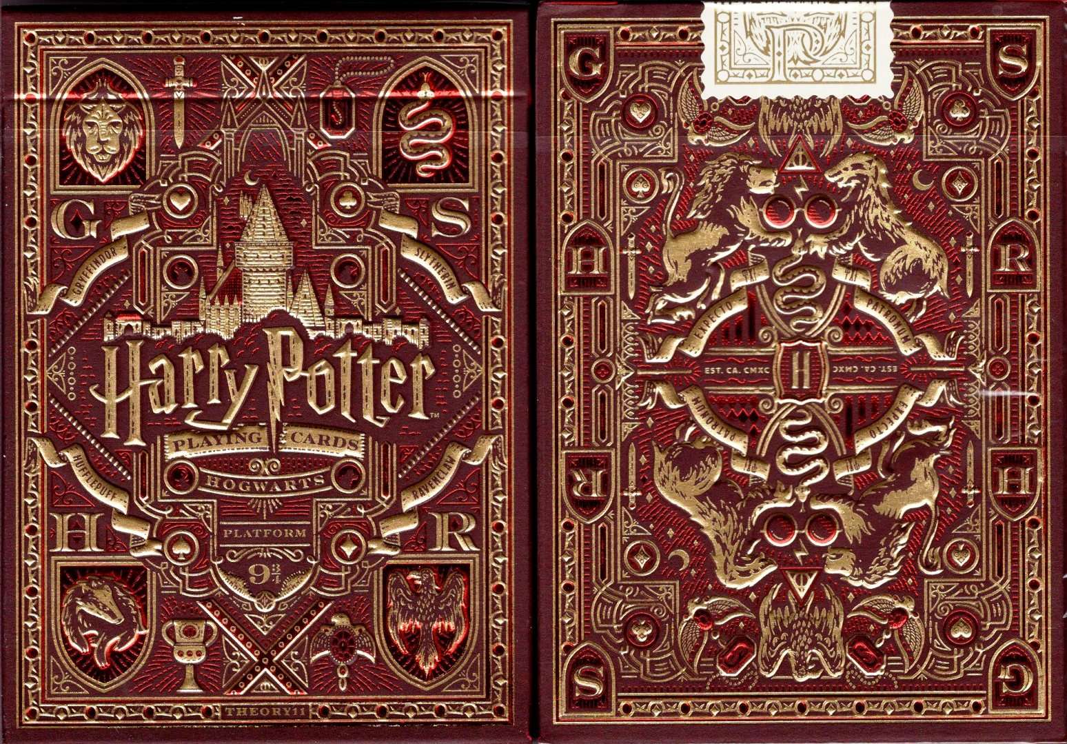 Bicycle Playing Cards - Theory-11 Harry Potter (Red Gryffindor)