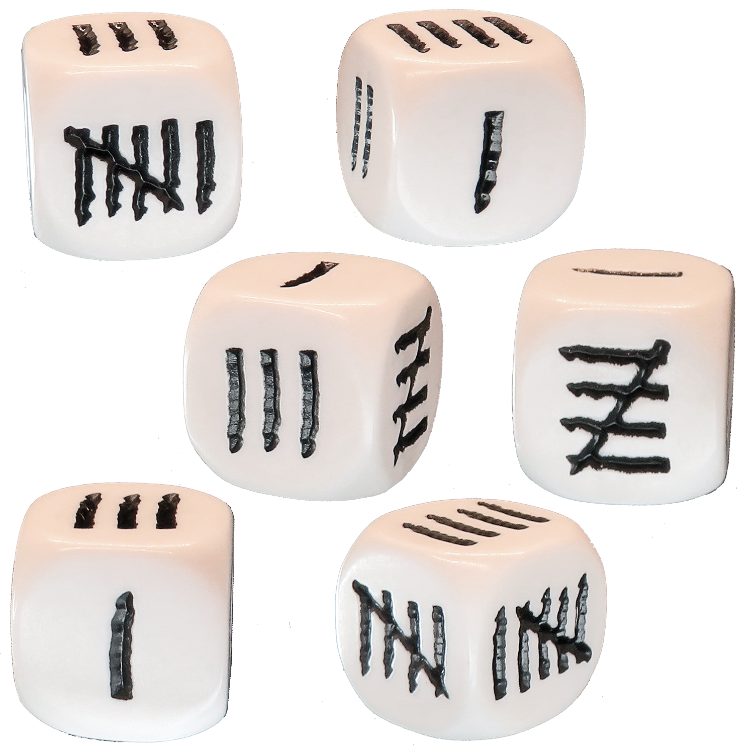 Tally Mark D6 Dice Set