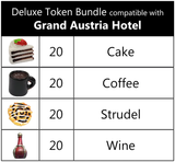 Top Shelf Gamer - Deluxe Token Bundle compatible with Grand Austria Hotel (set of 80)