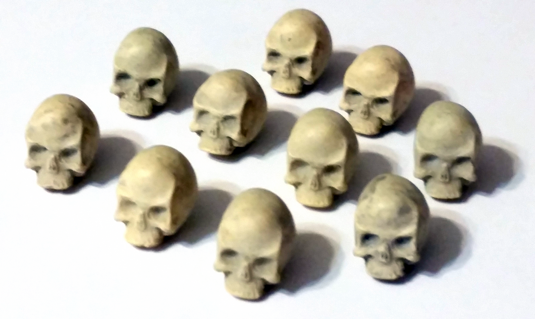 Top Shelf Gamer - Realistic Skull Tokens (set of 10)