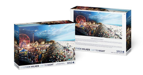 Puzzle - 4D Cityscape - Stephen Wilkes Coney Island, Day to Night (1000 Pieces)