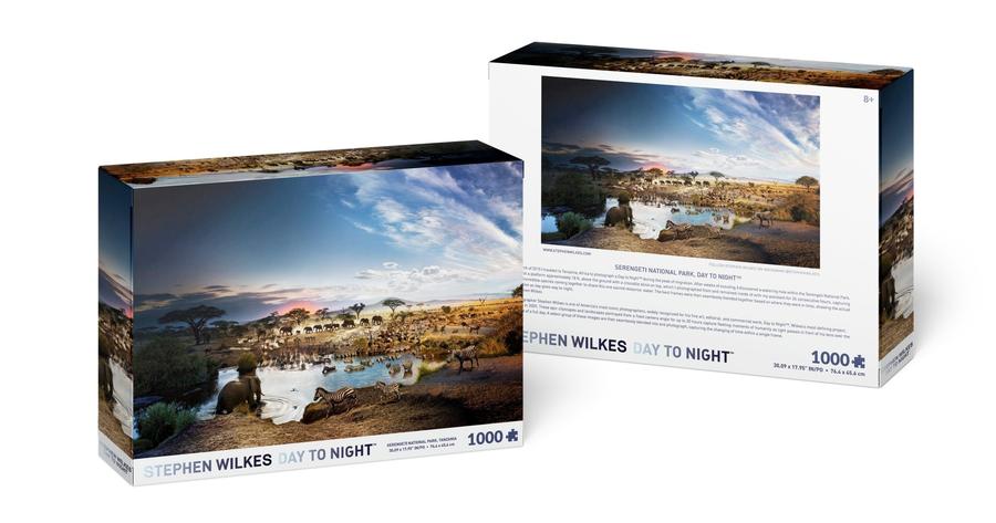 Puzzle - 4D Cityscape - Stephen Wilkes Serengeti National Park, Day to Night (1000 Pieces)