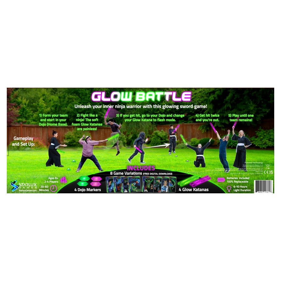 Glow Battle: A Ninja Game with Glow-in-the Dark Foam Swords