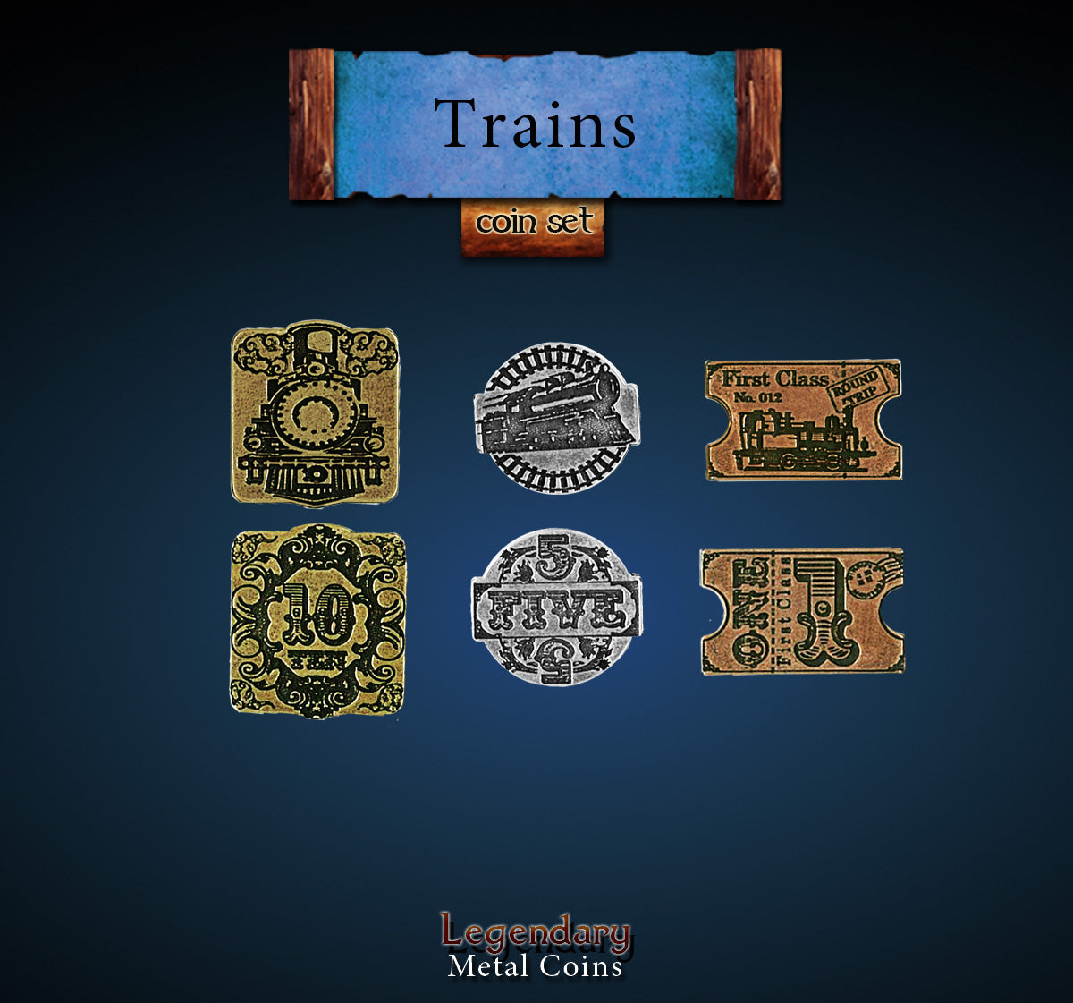 Legendary Metal Coins: Season 5 - Train Units Coin Set (30 pcs)